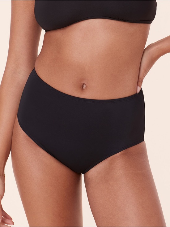 Andie Other - Andie High-Waist Bikini Bottoms in Black